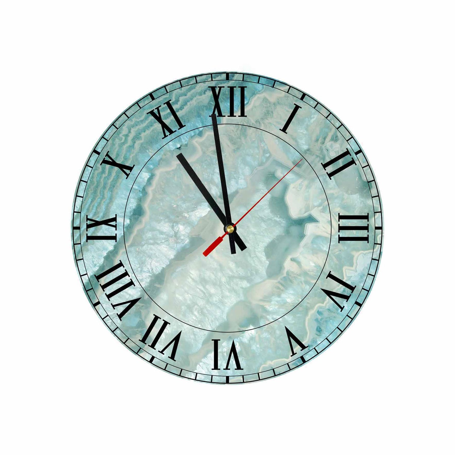 SYLOR Blue Quartz Acrylic Wall Clock