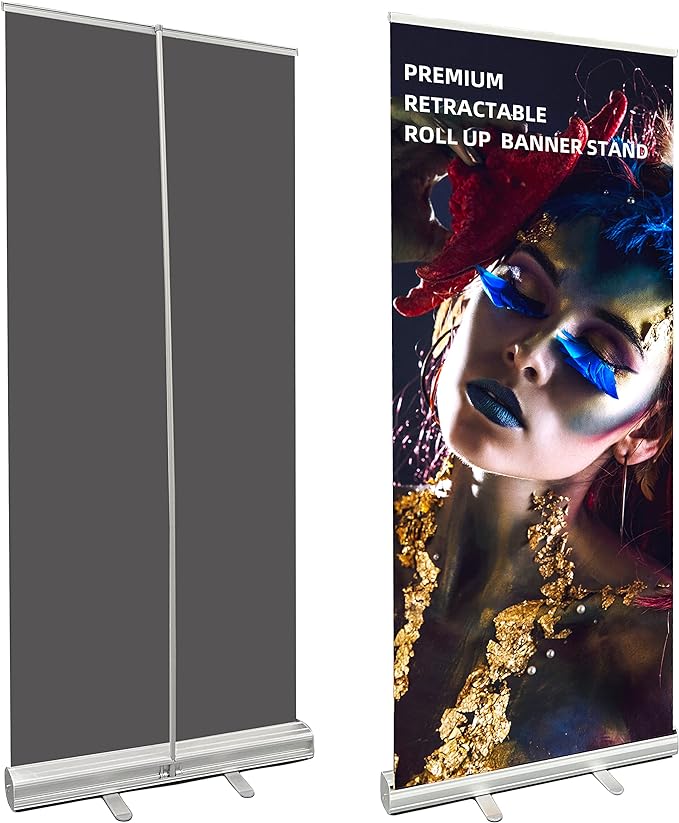 JORIX Aluminum Retractable Roll up Banner Stand