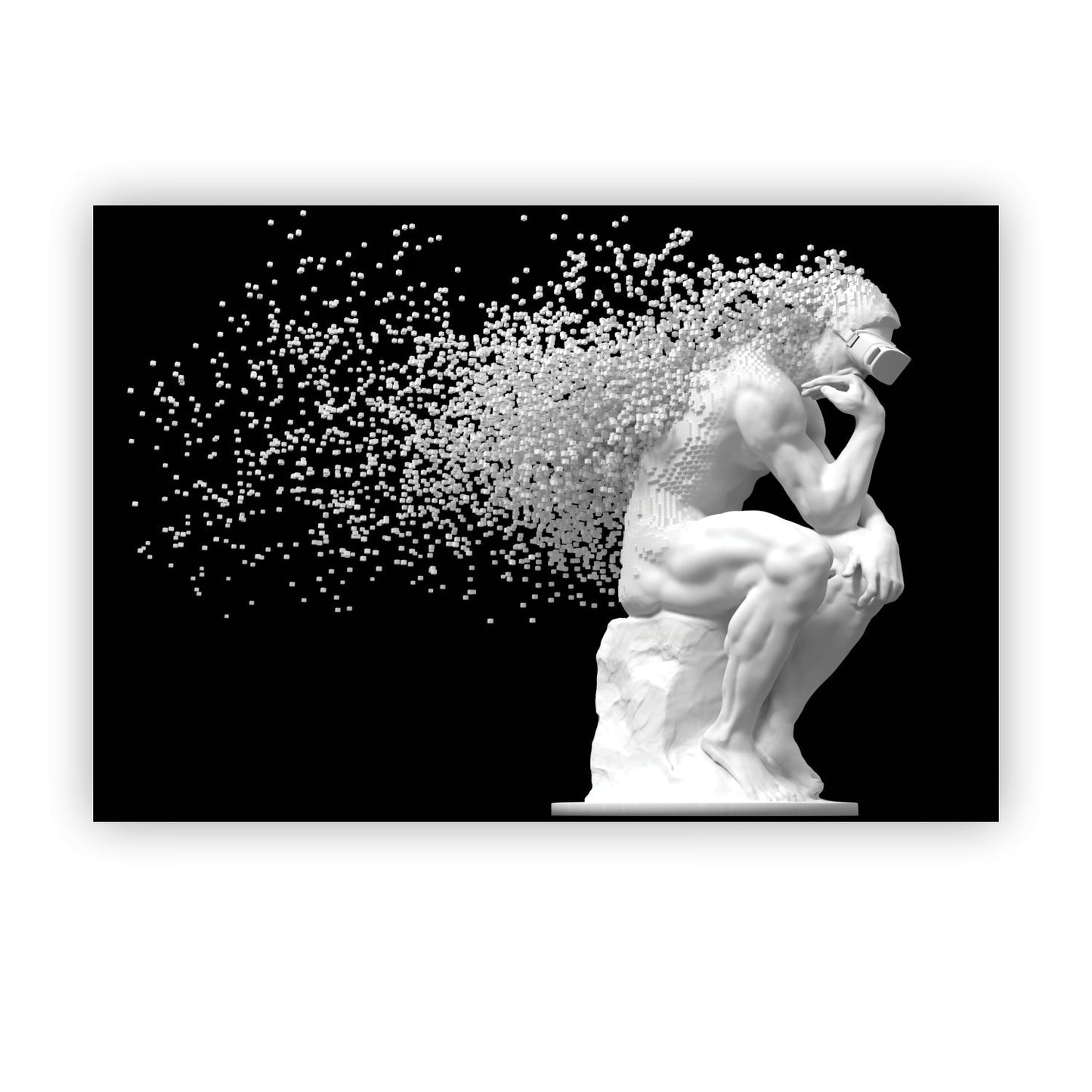 HOMME Thinking Man Modern Acrylic Wall Art