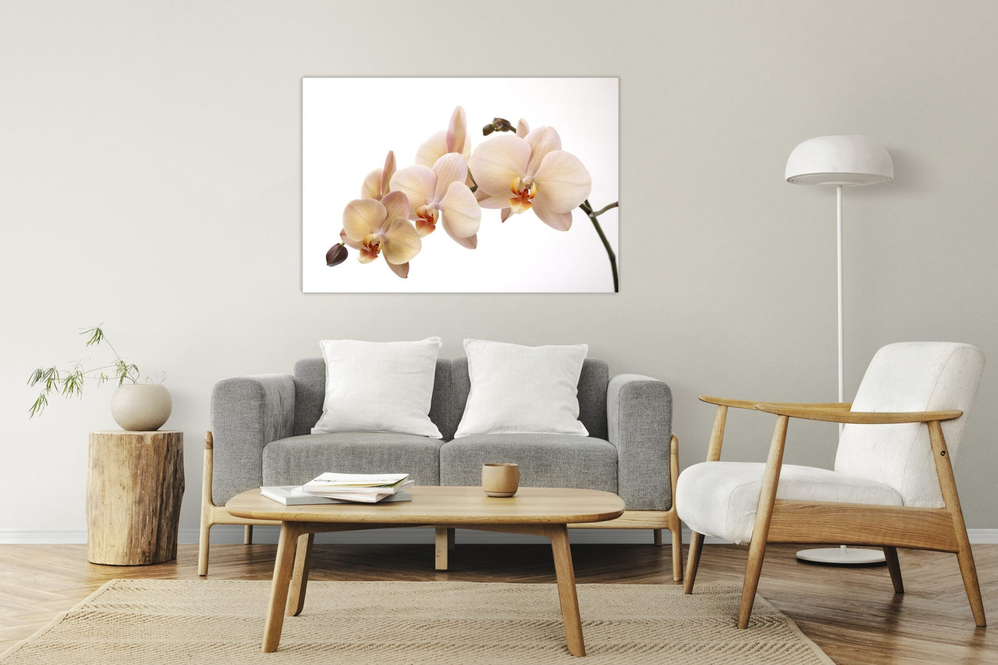 VANILLA Orchid Radiance Modern Acrylic Wall Art