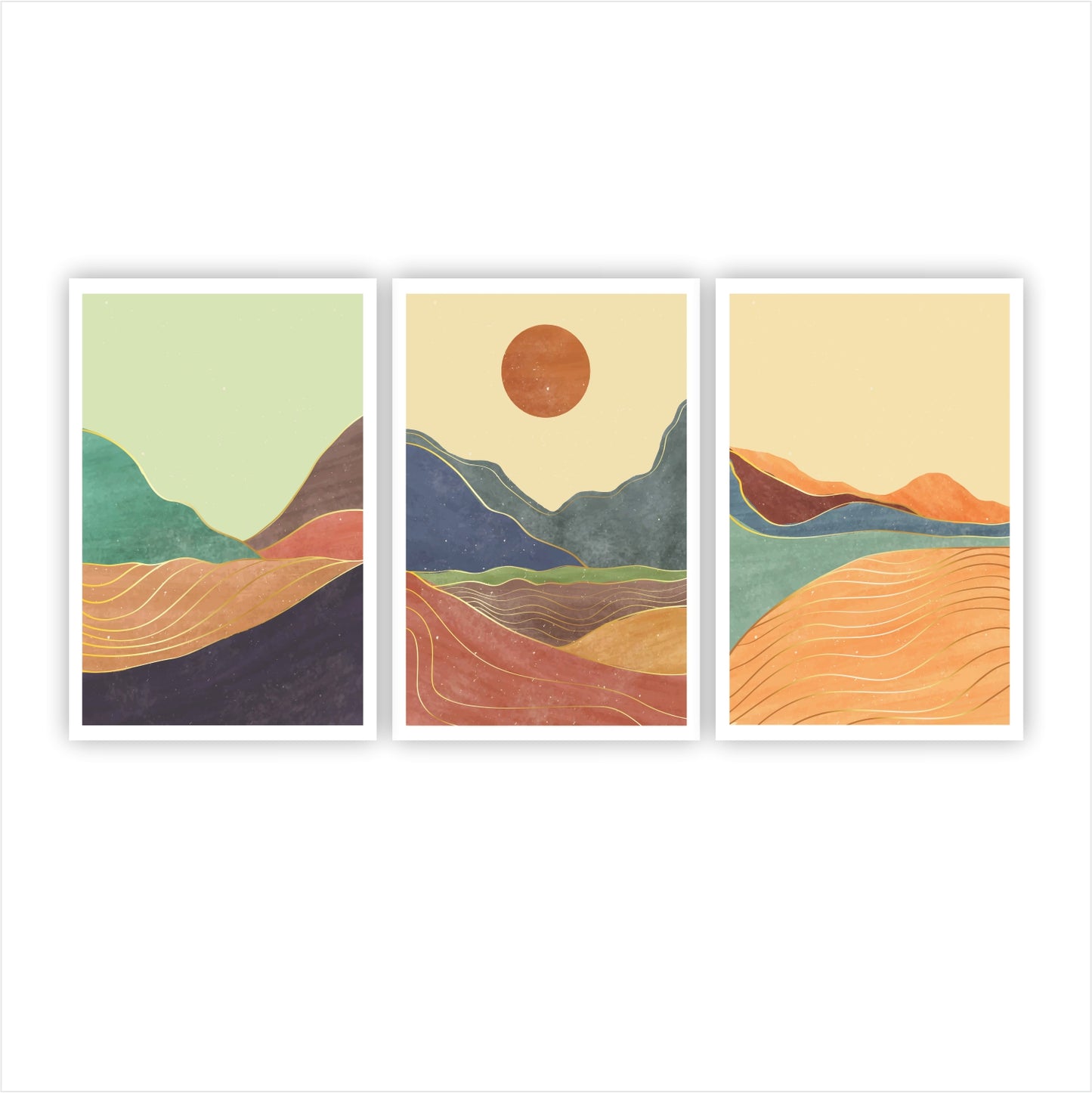 REYNY Mountain Rustic Modern Acrylic Wall Art