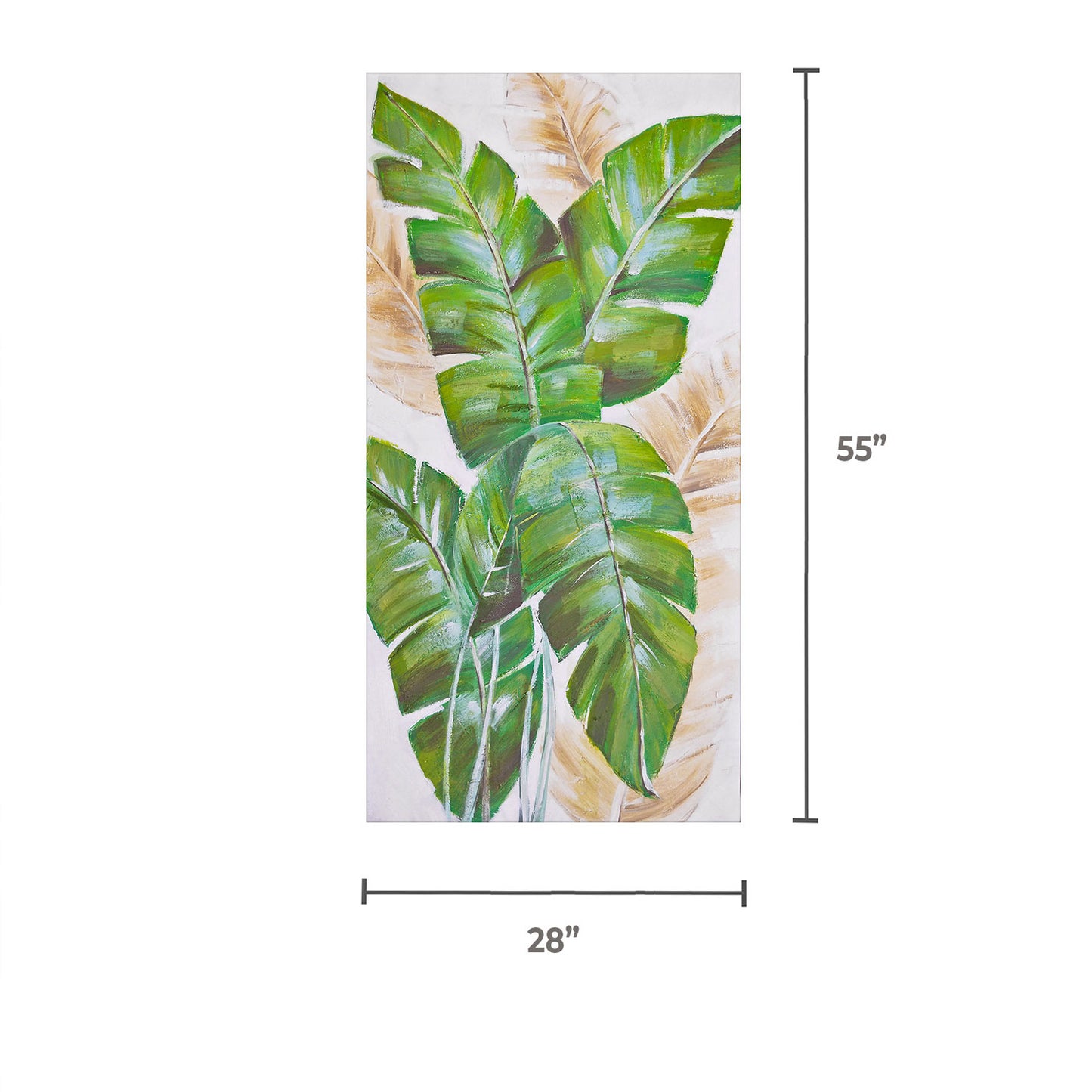 ALUMINUM CANVAS Palm Leaf