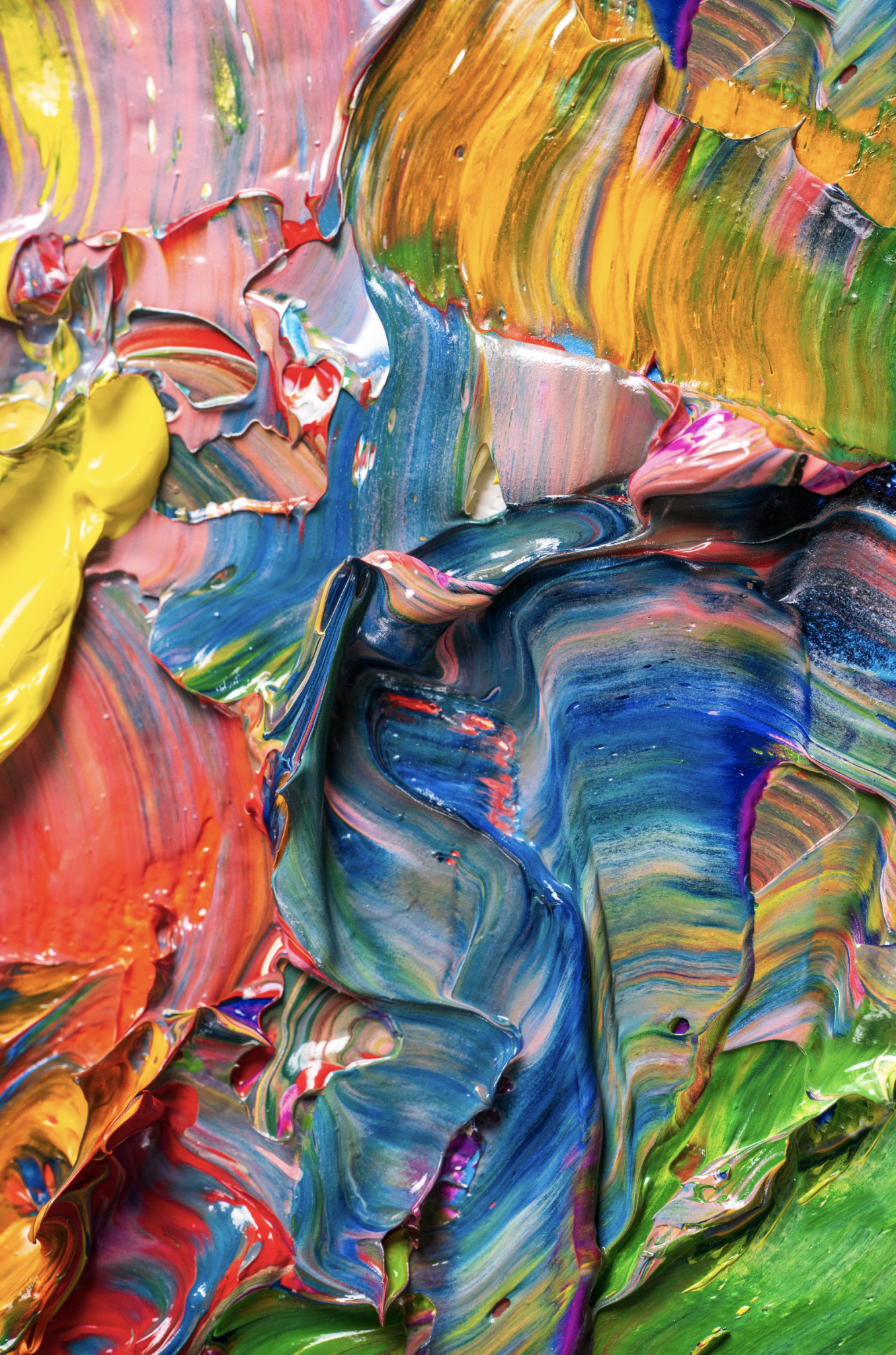 DAZZLING Vivid Color Array Modern Acrylic Wall Art