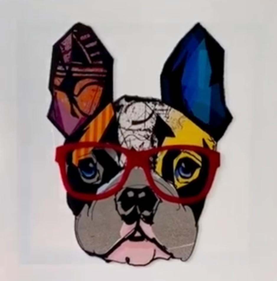 DOG Color Geometric 3D