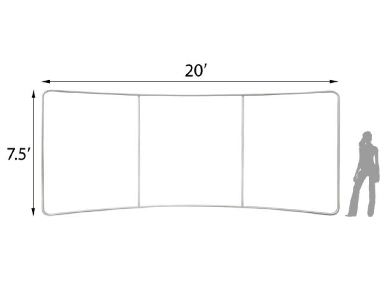 CURVED Tension Fabric Tube Backdrops