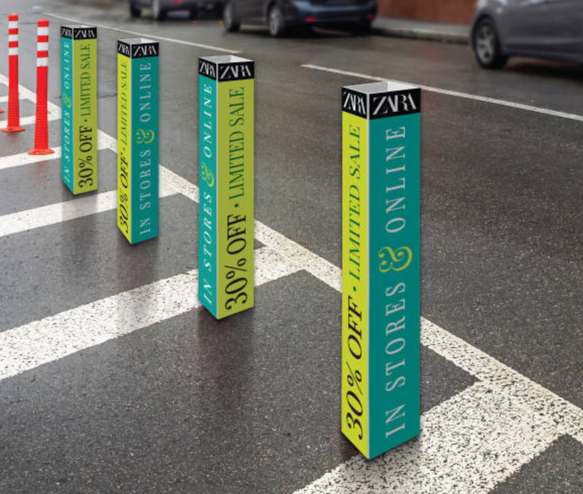 BOLLARD Coroplast Covers