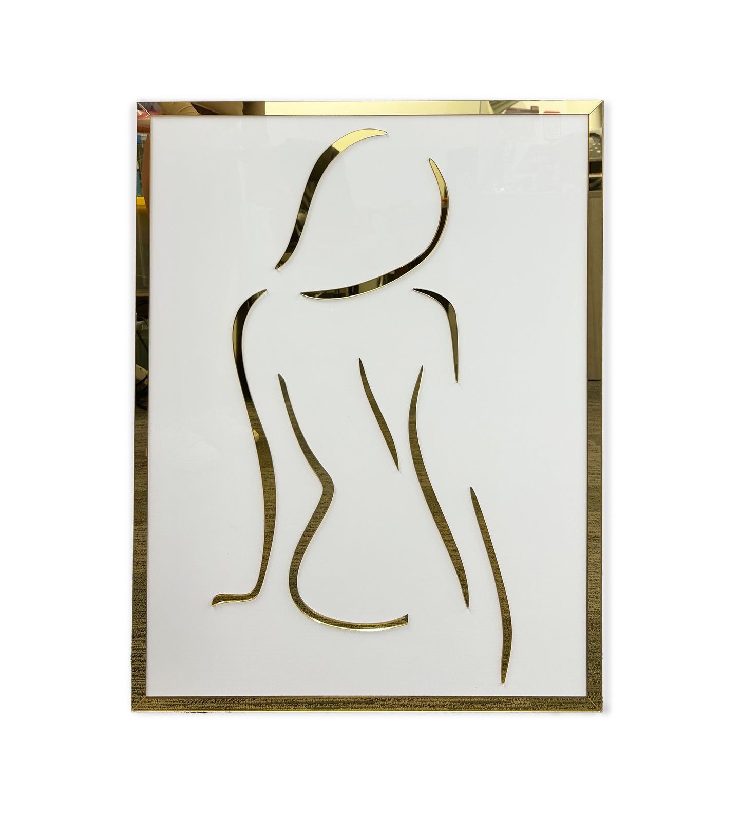 SILHOUETTE 3D Woman Acrylic Mirror Prints