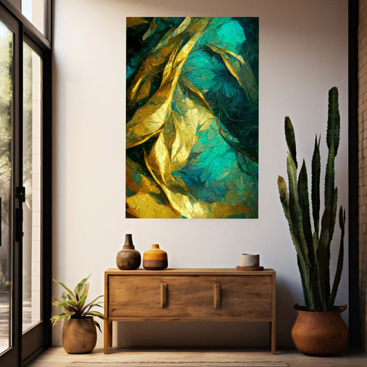 NOUVA Elegant Floral Art Nouveau Acrylic Wall Art