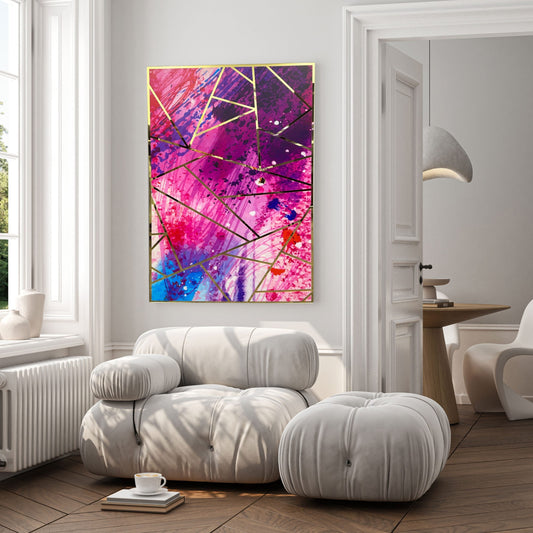 JUNO Gold / Silver Radiant Design Acrylic Mirror Prints