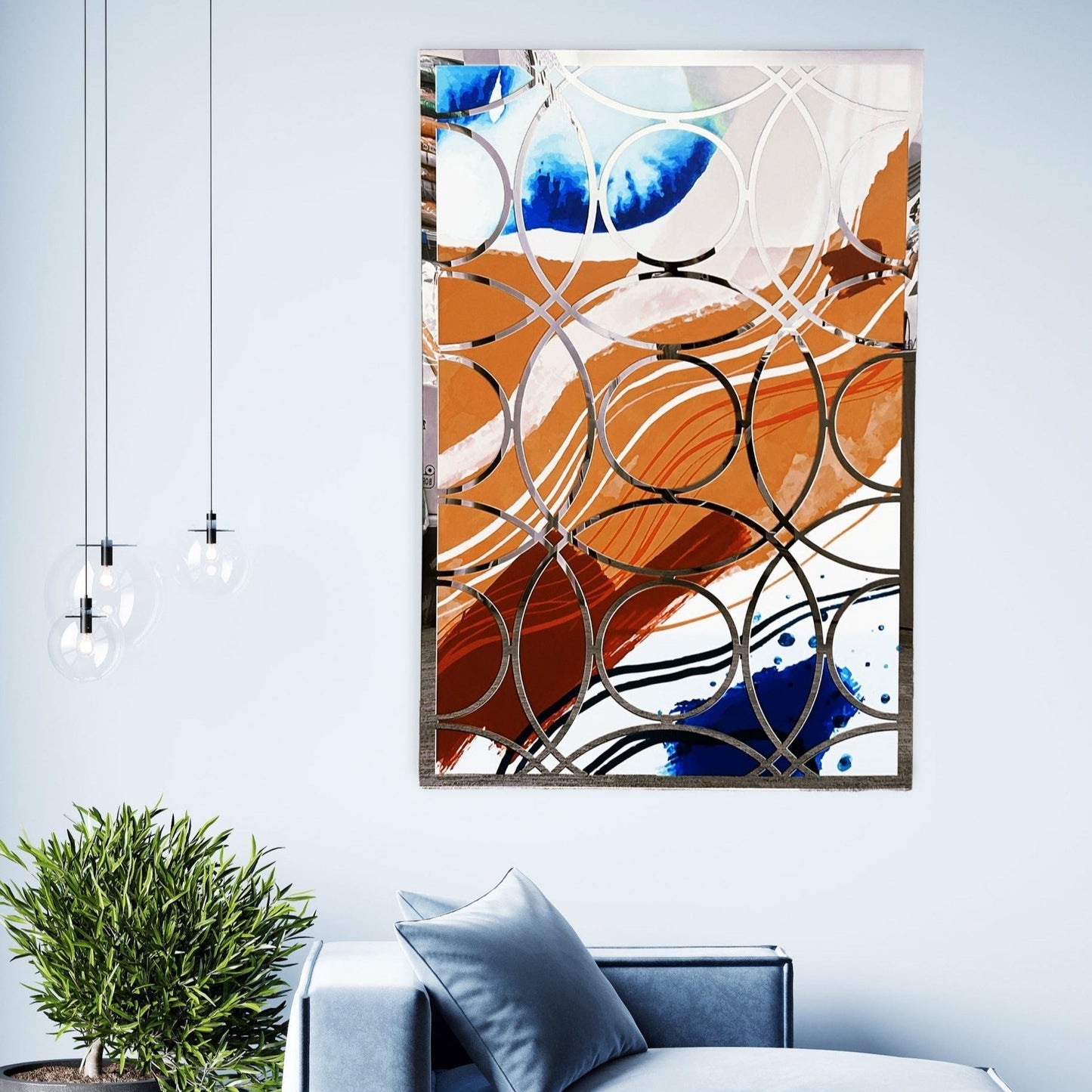 NERO Gold / Silver Trinity Design Acrylic Mirror Prints