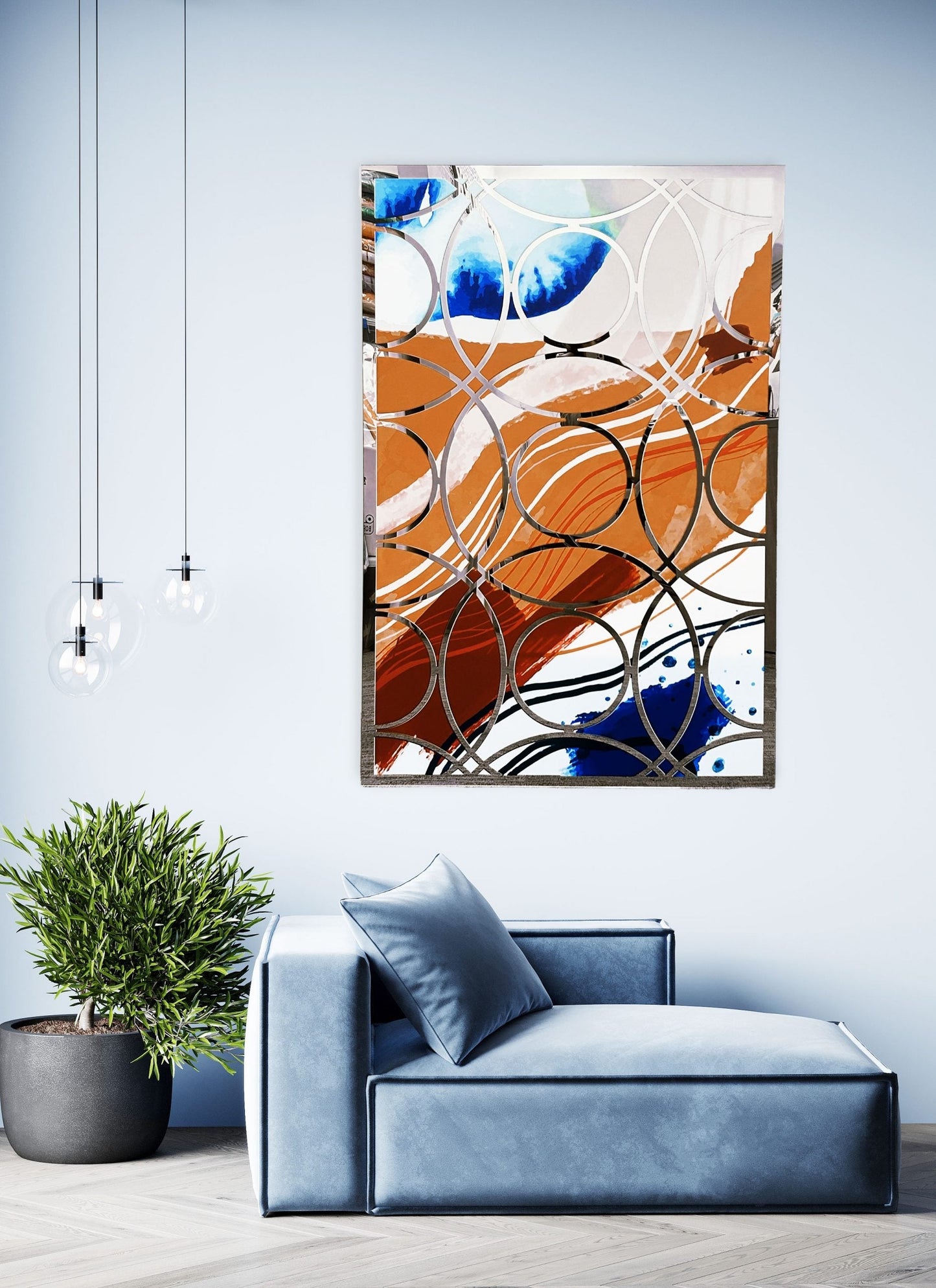 NERO Gold / Silver Trinity Design Acrylic Mirror Prints