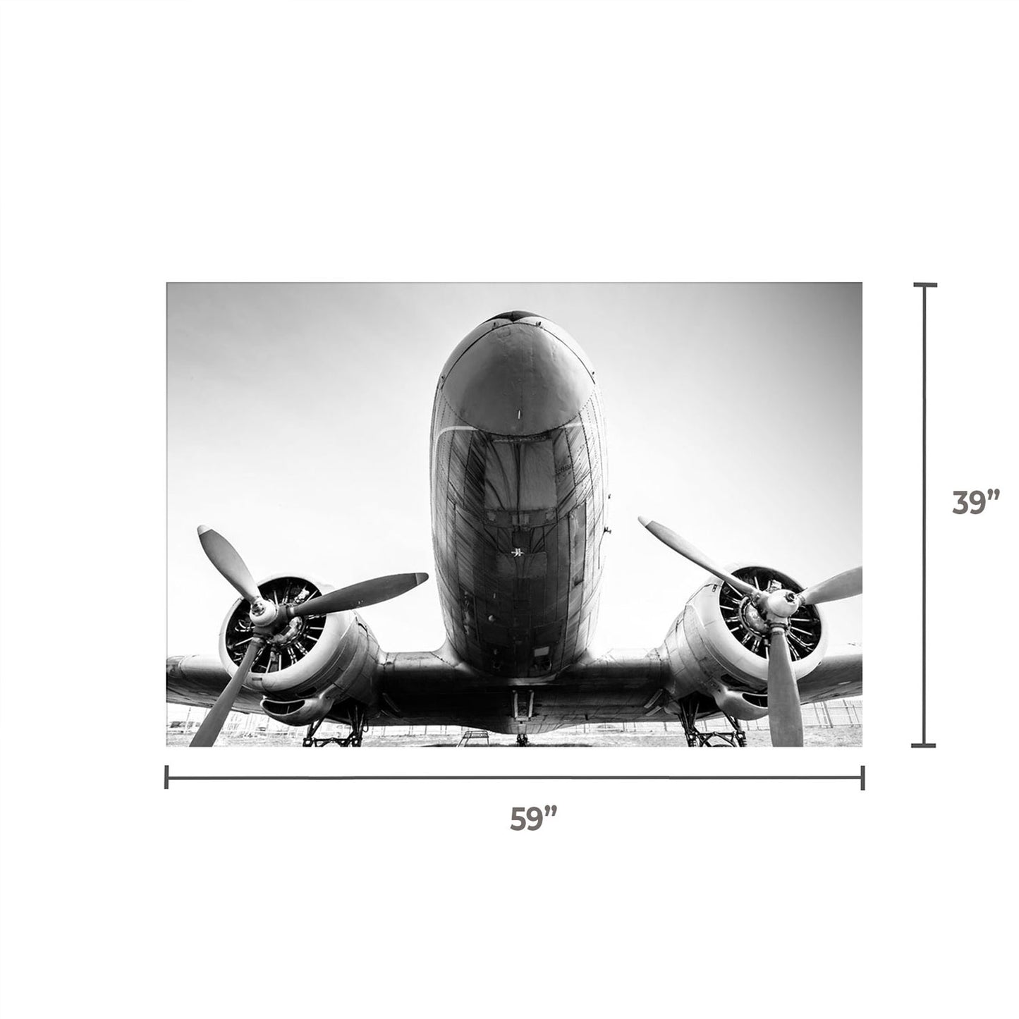 VYNOR Airplane Tempered Glass Print