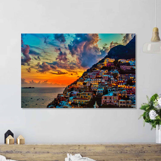 MYLAN Amalfi Coast Tempered Glass Print