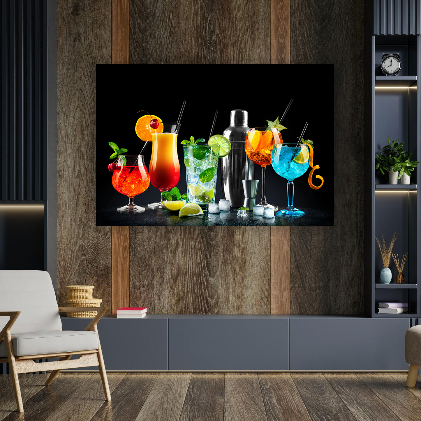 CITRUS Fruit Cocktail Modern Acrylic Wall Art