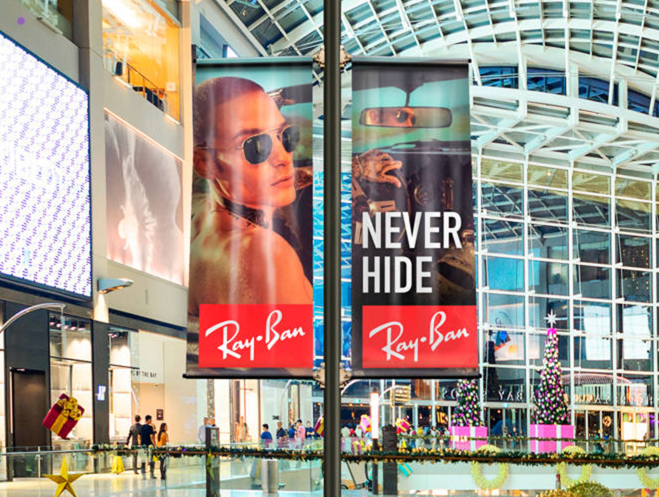 POLE Banner, 18" Wide